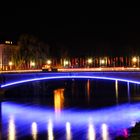 Ulm / Neu-Ulm Donaubrücke bei Nacht