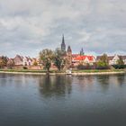 Ulm Panorama von Neu-Ulm über die Donau