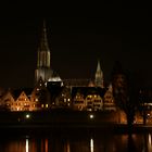 Ulm von Neu-Ulm, bei Nacht