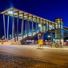 Ulmer Bahnhof bei Nacht