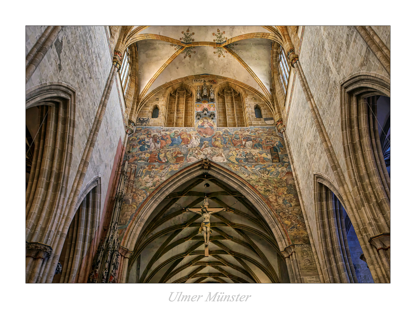 Ulmer Münster " Blick, zum Kreuz-Jesu aus meiner Sicht.."