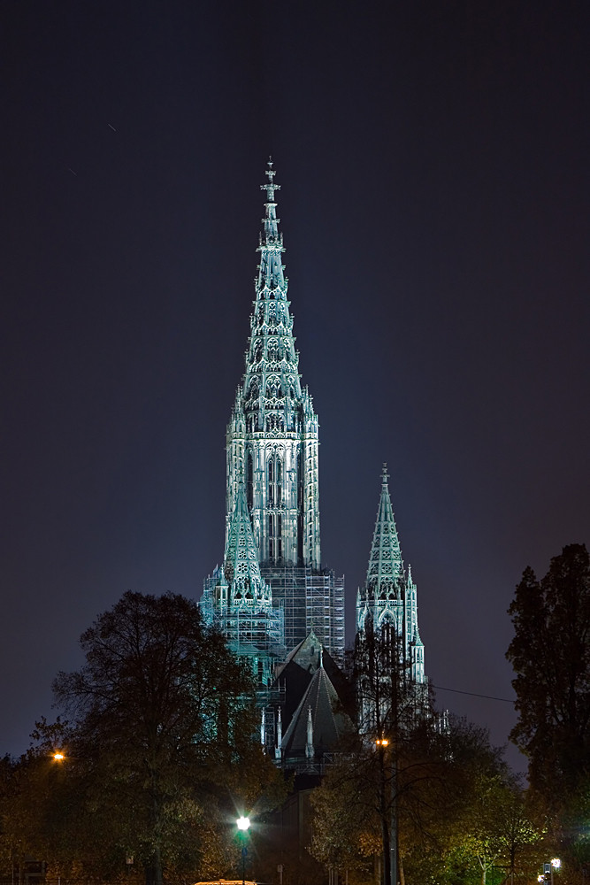 Ulmer Münster in der Nacht IV