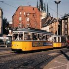 Ulmer Straßenbahn - Wagen 4 mit Beiwagen 26