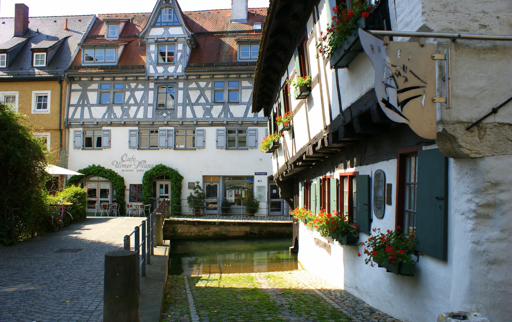 Ulm's gemütliche Altstadt: das Fischerviertel.