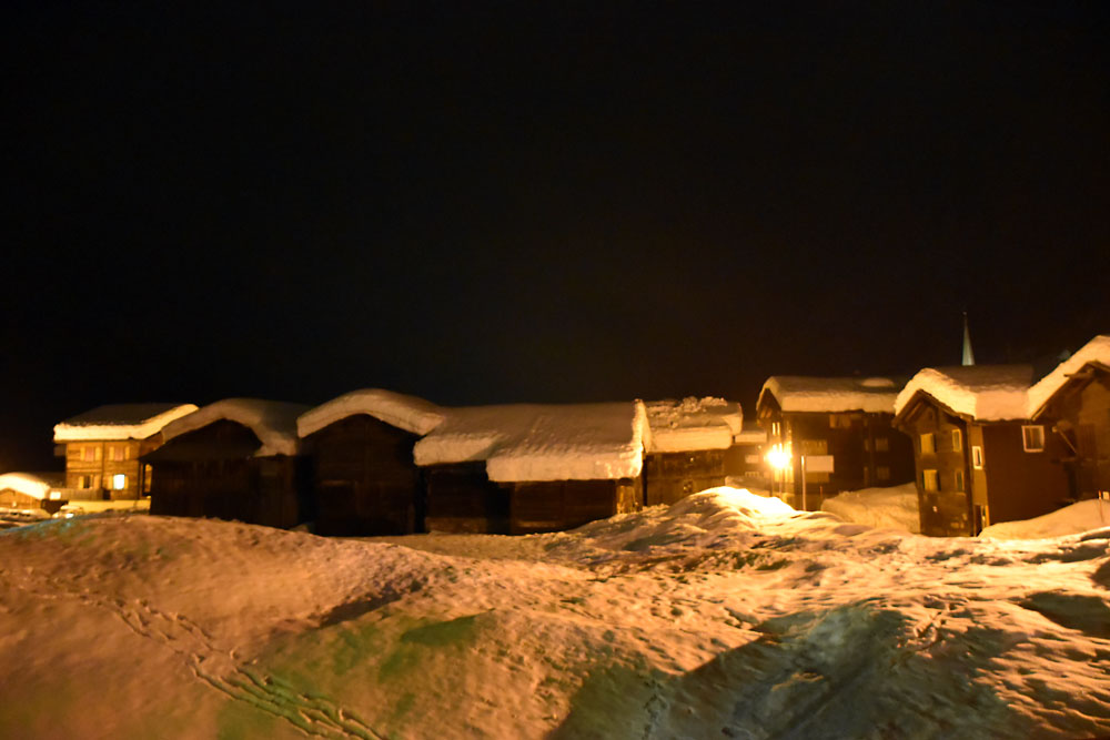 Ulrichen bei Nacht