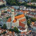 Ulrichsbasilika aus der Luft