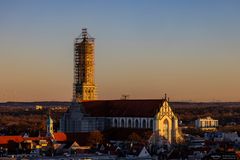 Ulrichsbasilika eingerüstet