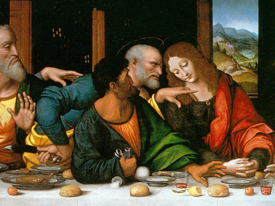 ULTIMA CENA di LEONARDO....LA MOGLIE DI GESU??????