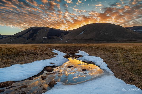Ultime luci a Castelluccio