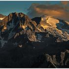 Ultime luci sulla cima Salimmo e sulla Cima Calotta (Agosto 2013)