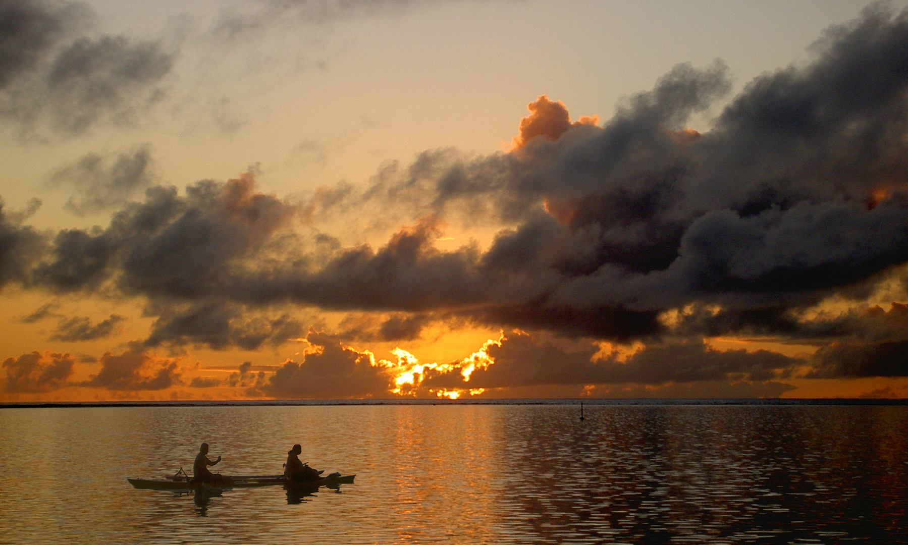 ultimo raggio a Moorea