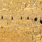 Ultra orthodox men on a cemetary