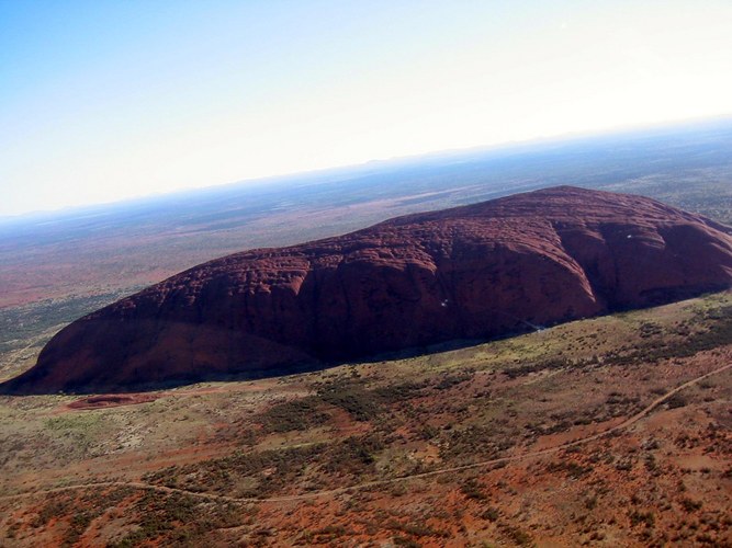 Uluru aus der Luft