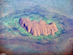 Uluru aus´m Flieger