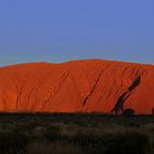 Uluru - Ayers Rock bei Sonnenuntergang