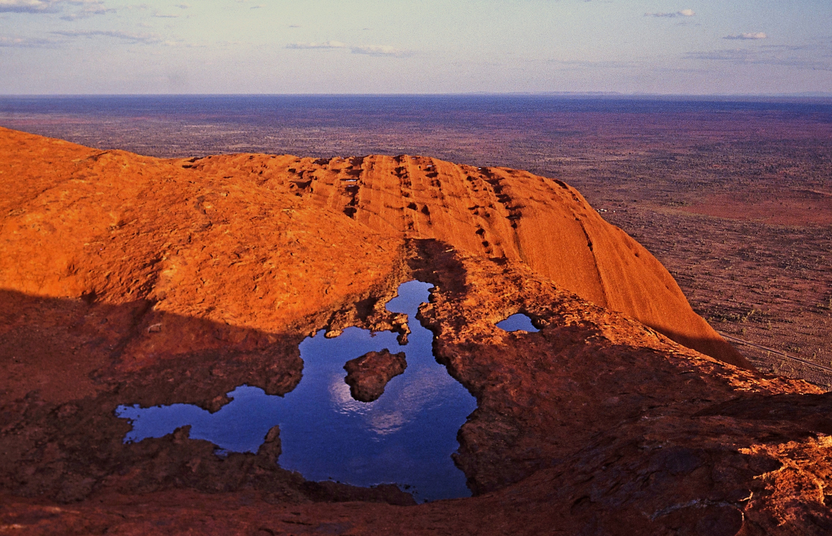 Uluru / Ayers Rock von Oben.