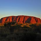 Uluru briefly before the sundown