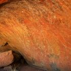 Uluru, Felszeichnungen der Aborigines 