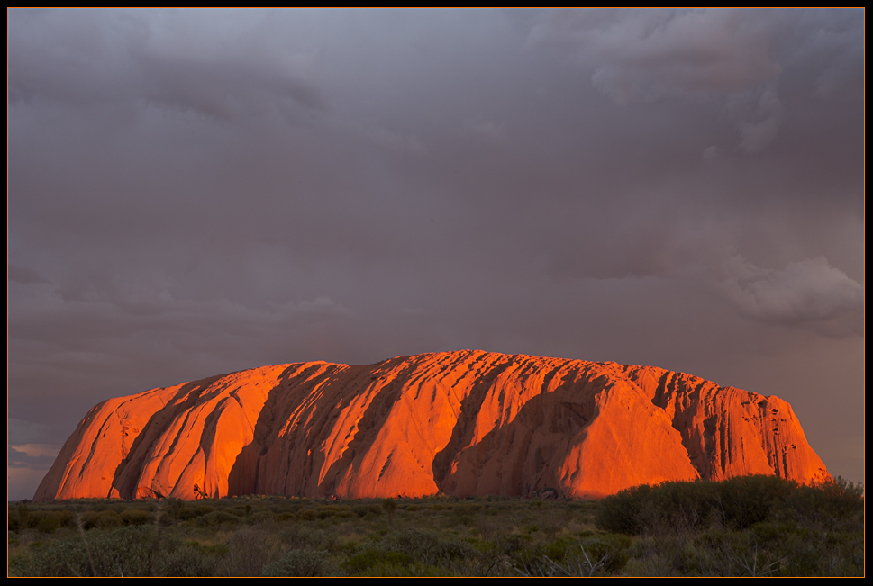 Uluru - Gewitter