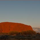 Uluru im letzten Sonnenlicht