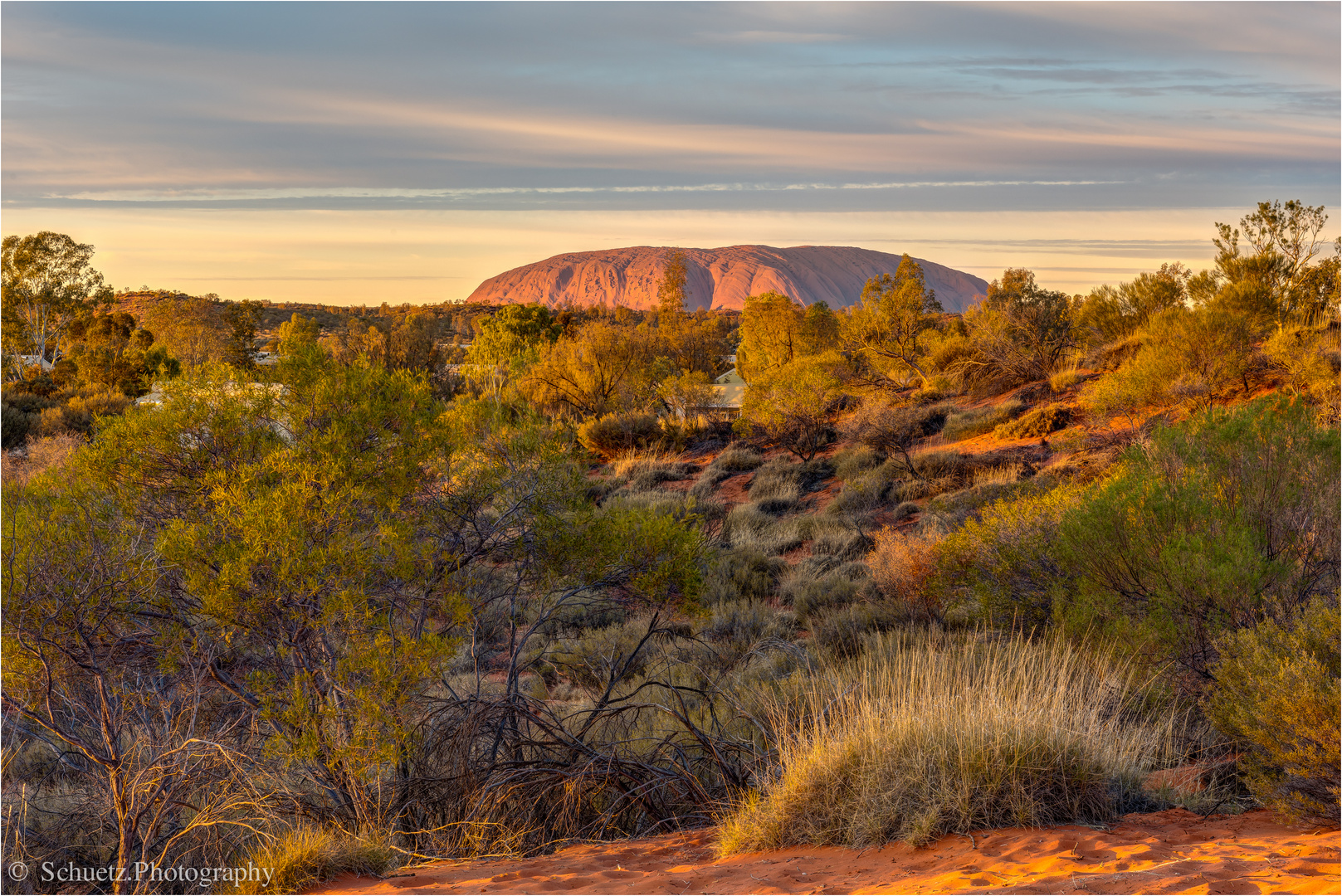 Uluru in the morning Light