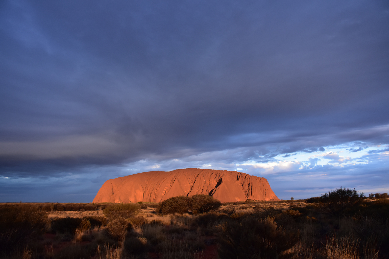 Uluru - Sunset in Rain