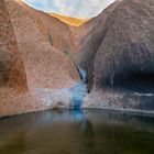 Uluru - Wasser am Uluru