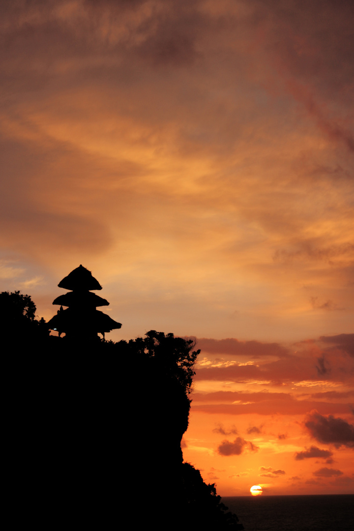 Uluwatu Tempel in der Abendsonne