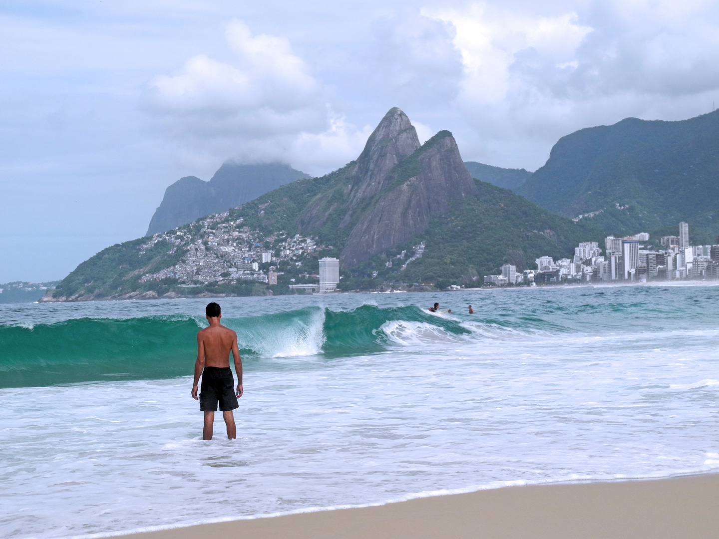 Um carioca na praia