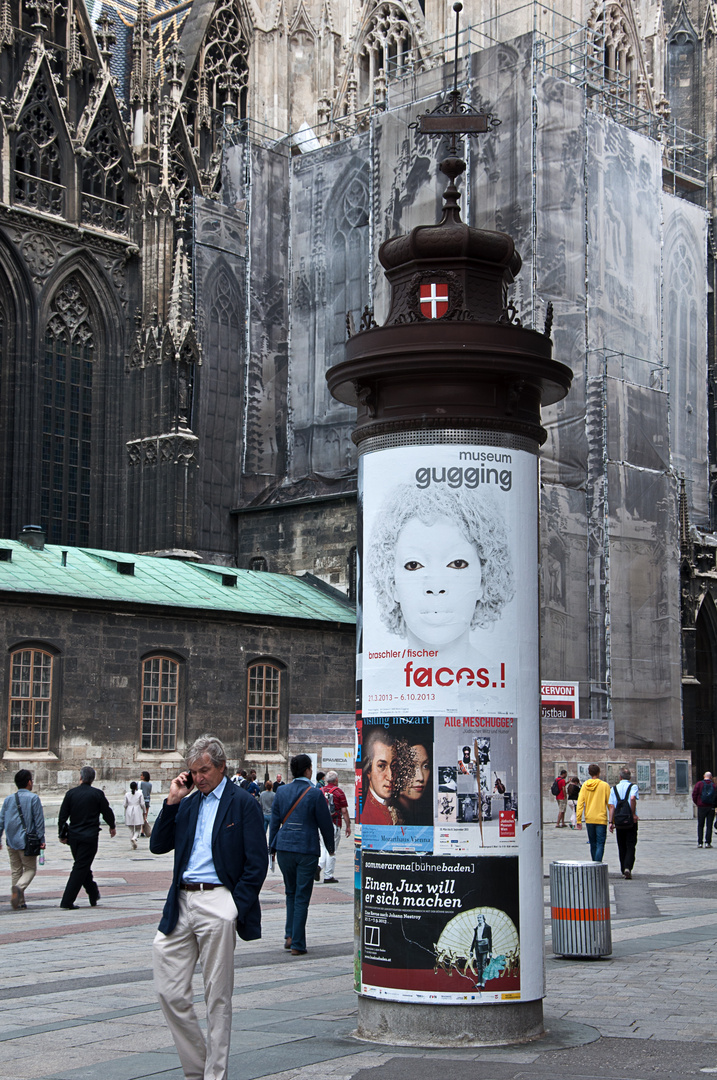 um dem Stephansdom in Wien