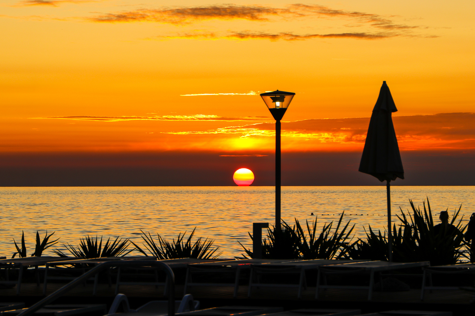 Umag bei Sonnenuntergang