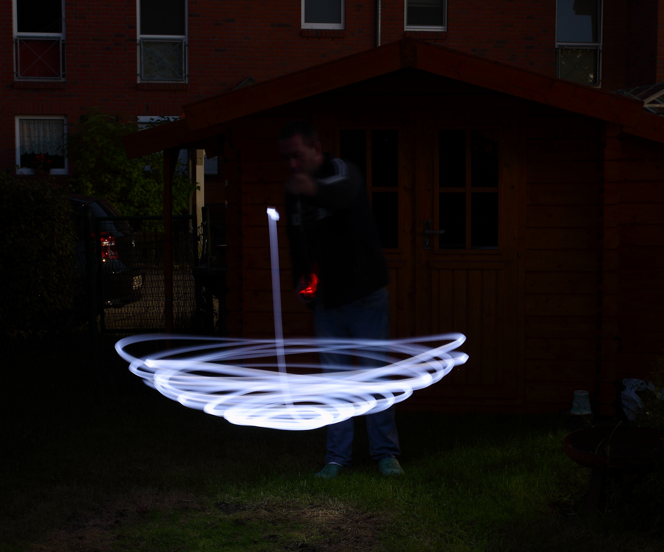 Umbrella-Lightpainting