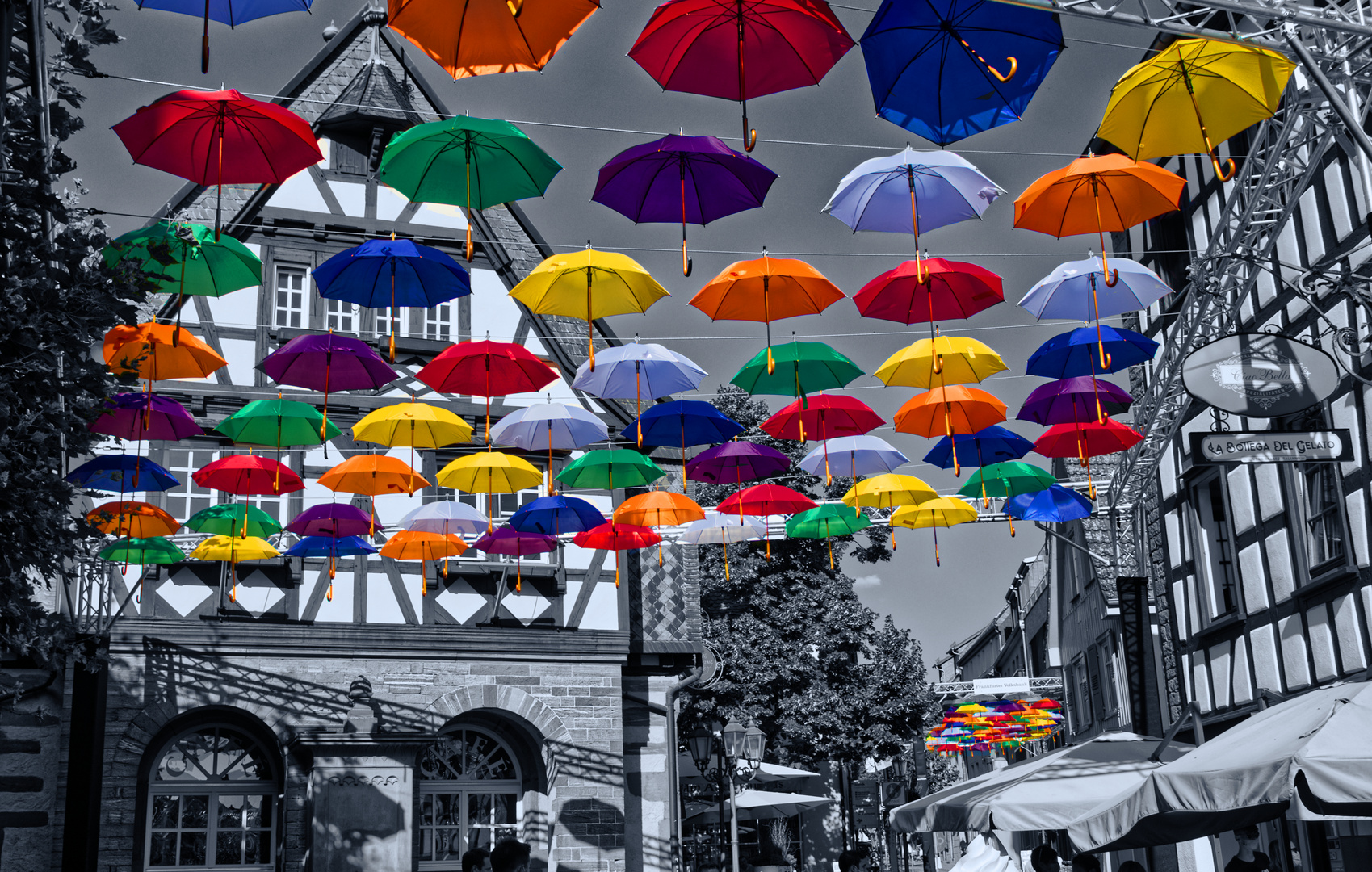 Umbrella Road in Hofheim a. Ts.