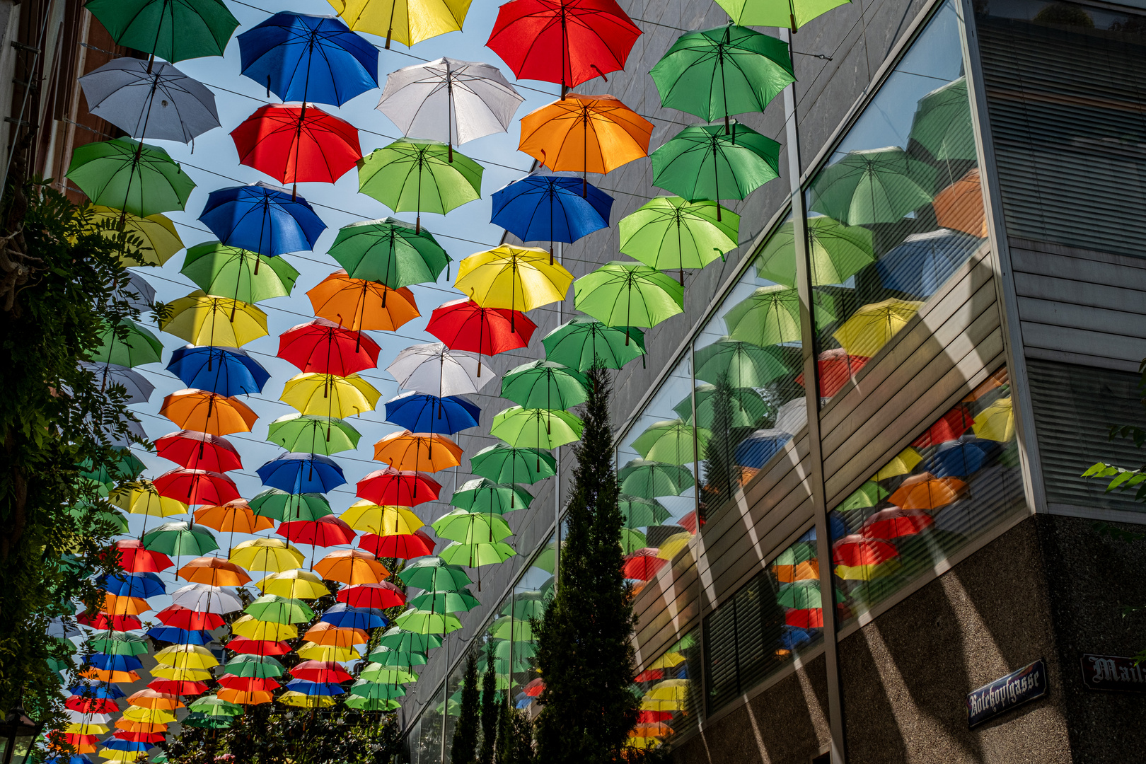 Umbrella Sky in Mainz Foto & Bild architektur, abstraktes, projekte
