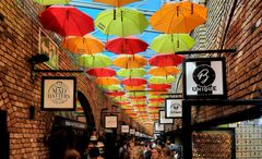 Umbrellas im Camden Maket London