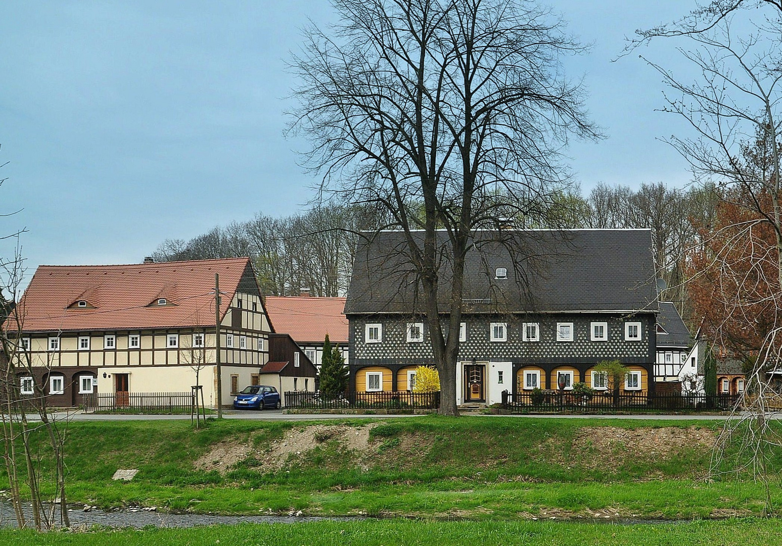 Umgebindehäuser in Größschönau