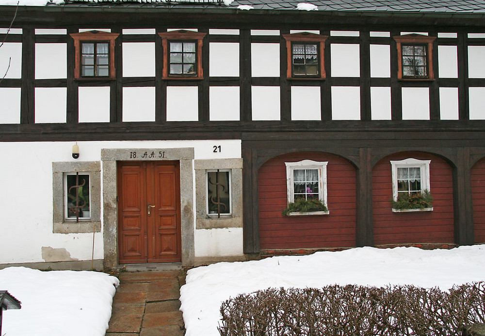 Umgebindehaus in der Oberlausitz