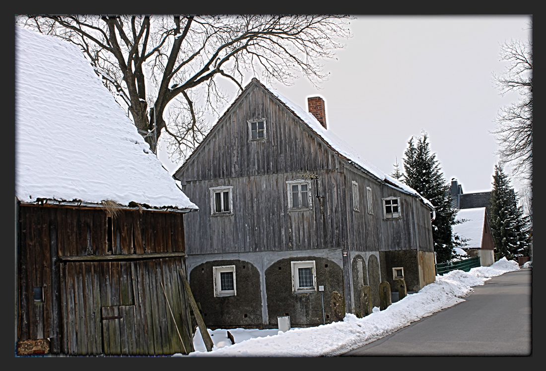 Umgebindehaus in der Oberlausitz