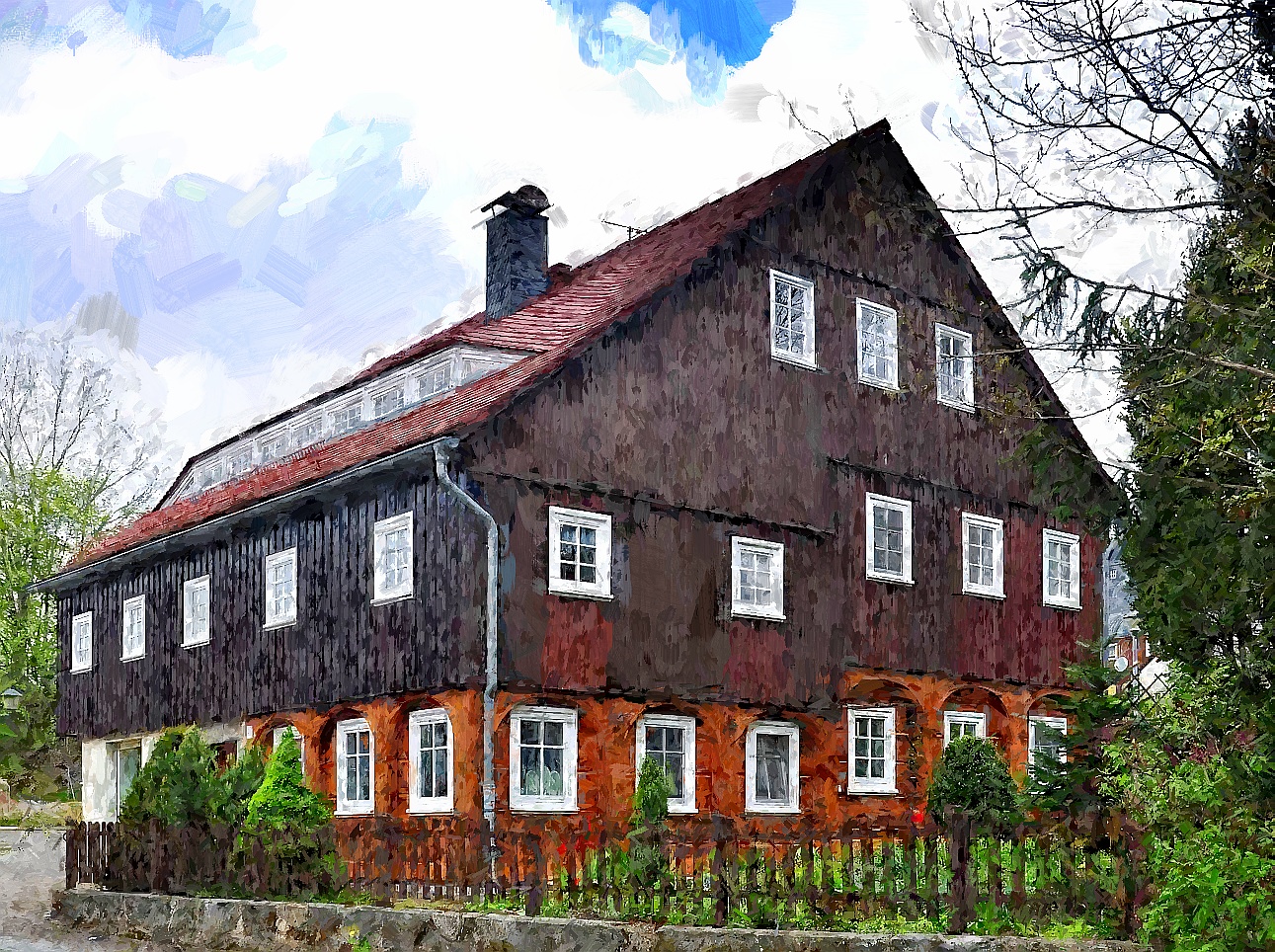 Umgebindehaus in Seifhennersdorf