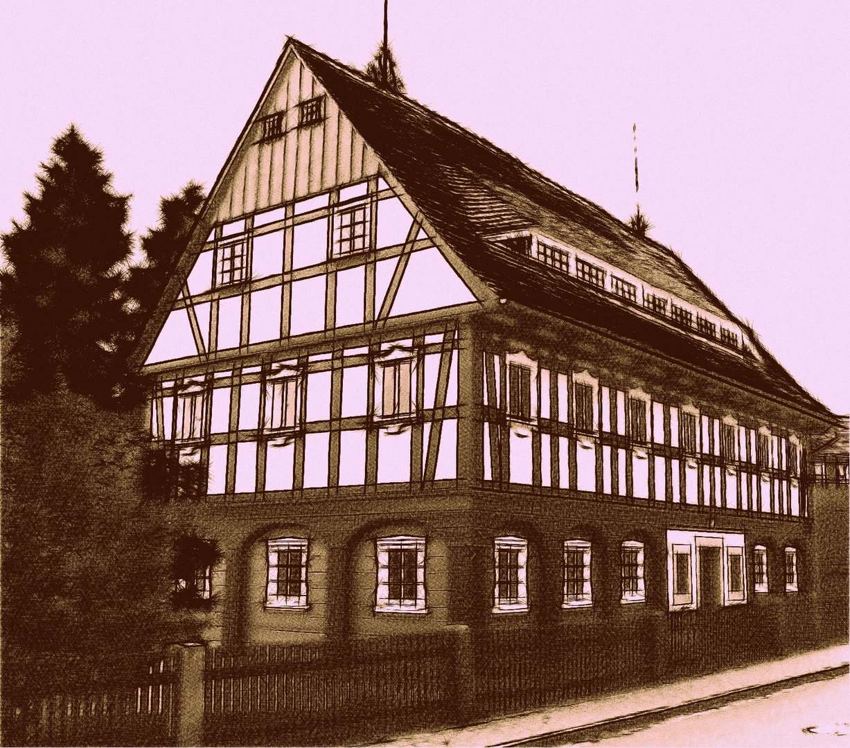 Umgebindehaus in Seifhennersdorf