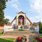 Umgebung der Wehrkirche in Löwitz