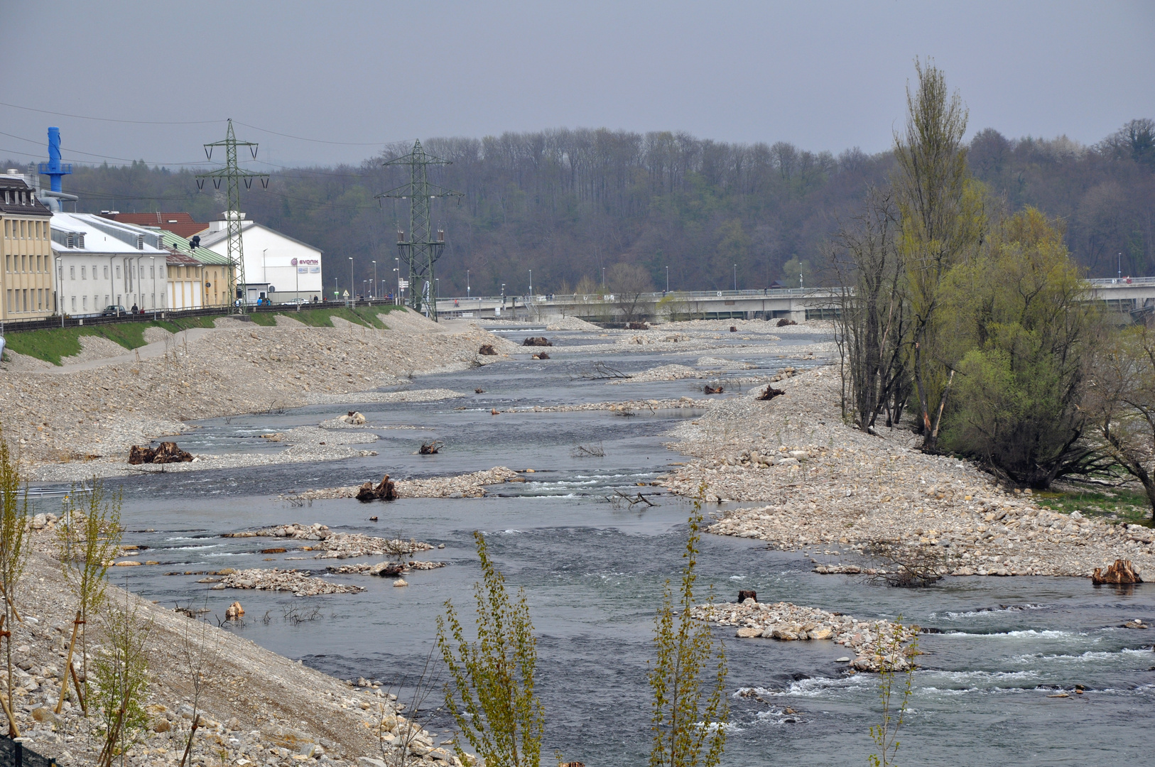 Umgehungs- und Laichgewässer am Kraftwerk Rheinfelden (D)
