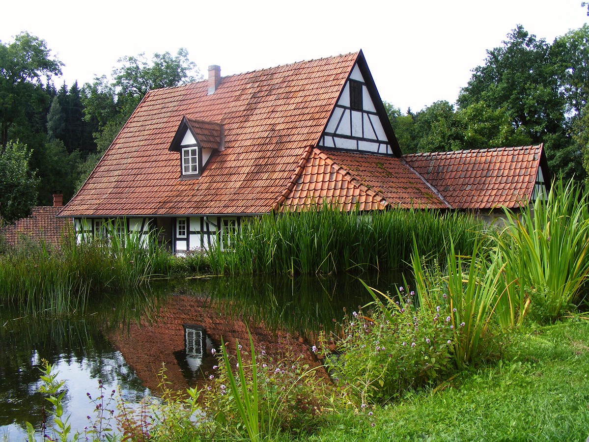 Umgesetztes Bauernhaus im Kloster Vessra (Thür.)