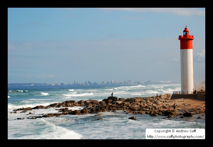 Umhlanga lighthouse with a view over Durban