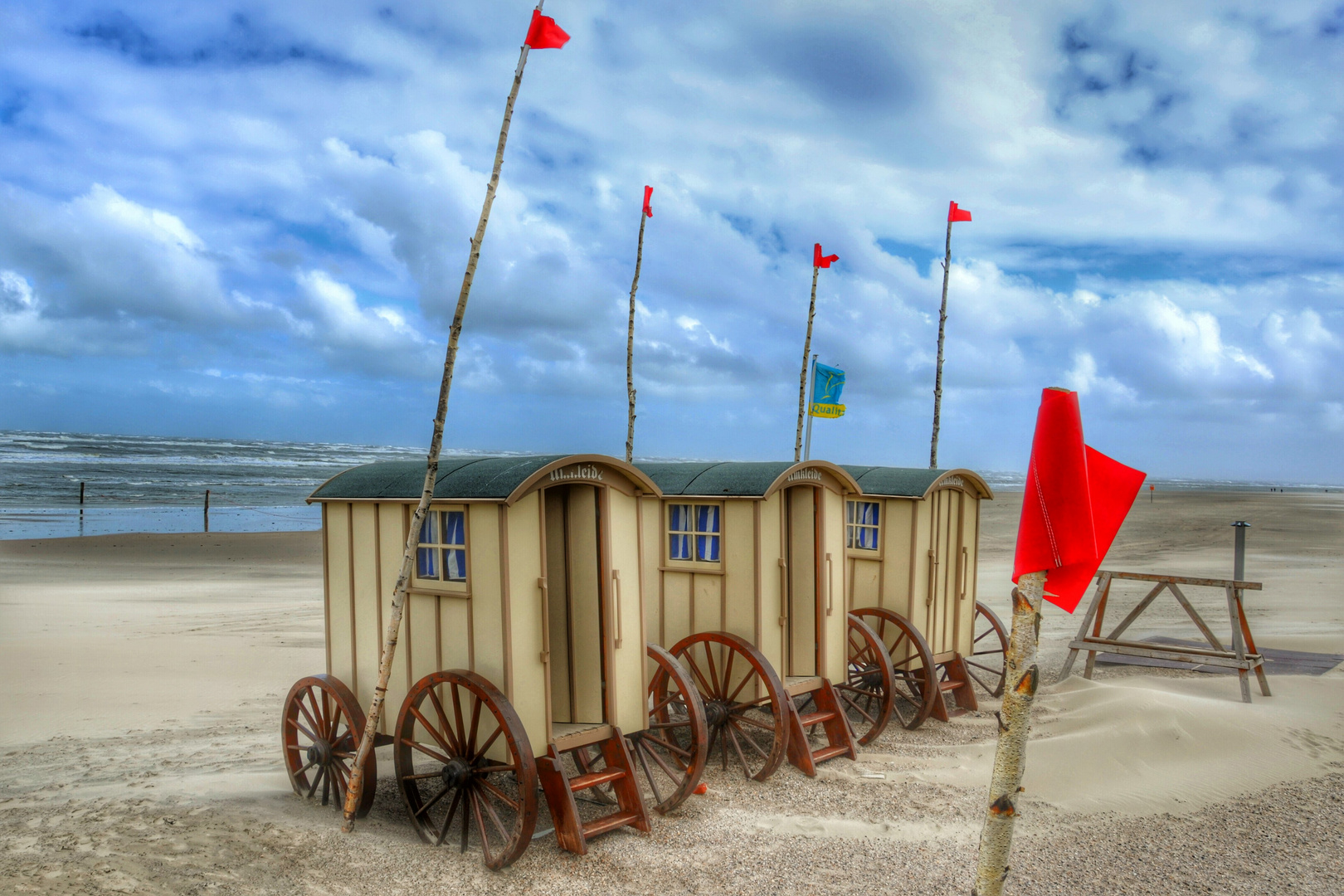 Umkleidekabine am Strand von Norderney