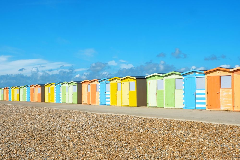 Umkleidekabinen in Seaford - Südengland