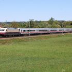 Umleiter auf der Württembergischen Westbahn mit IC Rheingold bei Heidelsheim