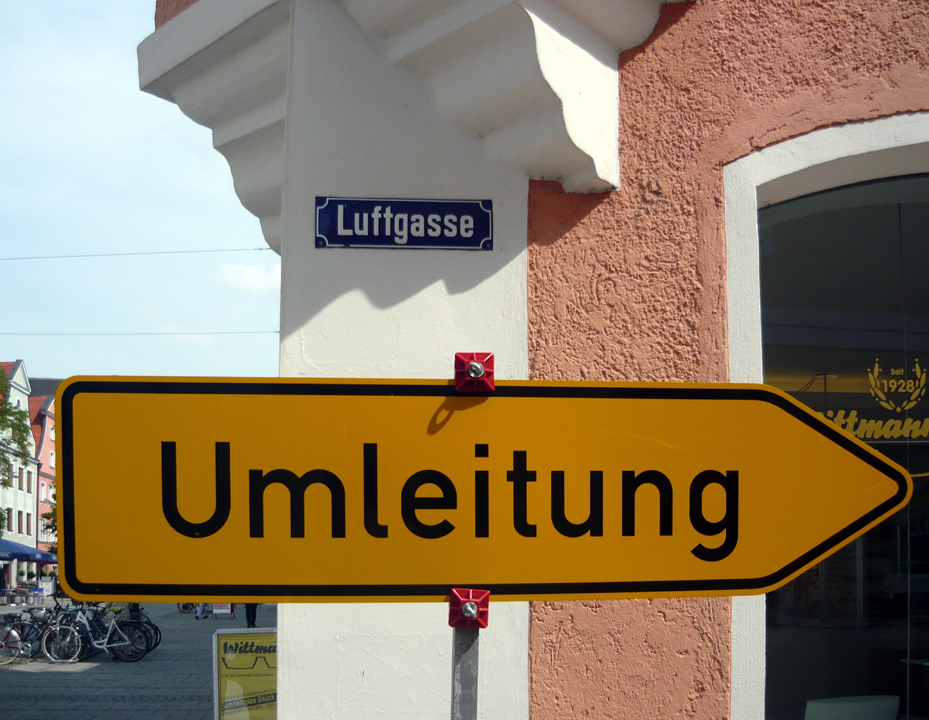 Umleitung Luftgasse