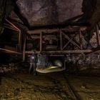 Umlenkrolle in einer verlassenen Mine