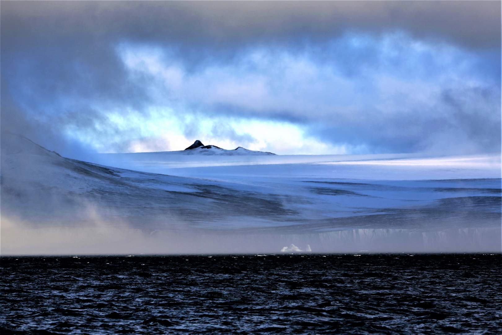 umrahmter Gletscher